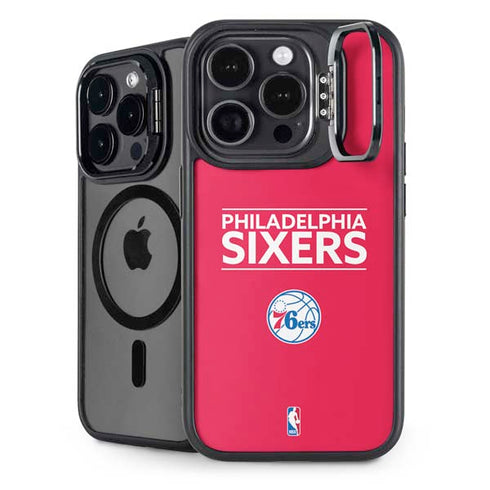 NBA Philadelphia 76ers Standard - Red iPhone 15 Pro Kickstand Case